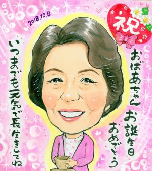 誕生日似顔絵プレゼント